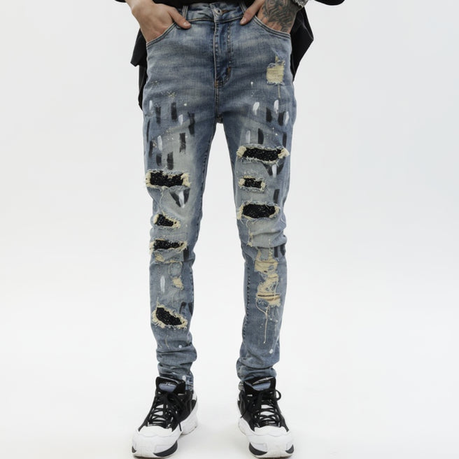 RAVEN - DISTRESSED DENIM